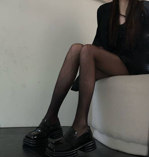 145/150cm矮小个子性感丝袜带砖烫砖闪闪菱形美腿连裤袜xxs加小码