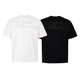 ness基础黑色短T纯色打底宽松短袖 情侣圆领小众字母印花T恤男