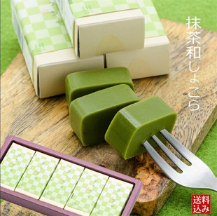 日本直邮良平堂惠那栗工房抹茶羊羹和果子零食礼盒答谢礼物5枚/盒