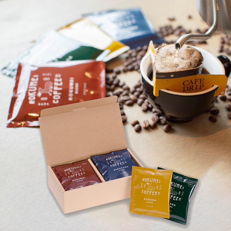 日本直邮 ROKUMEI coffee 挂耳滴滤式咖啡 10小包组合 礼盒装
