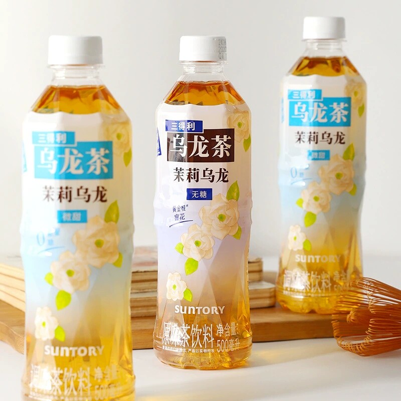 三得利茉莉乌龙调味茶夏日清爽解渴茶饮料茶饮品500ml