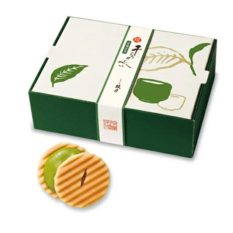 京果子处鼓月抹茶奶油日式煎饼