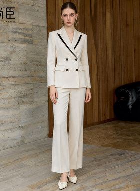 艾尚臣白色西装套装女医美咨询师顾问整形医院通勤足疗美业工作服