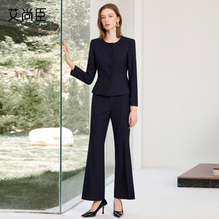 艾尚臣西装套装女秋冬正装高端酒店售楼部前台接待置业顾问职业装