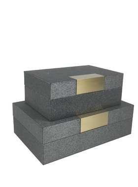 现代简约轻奢皮革首饰收纳盒