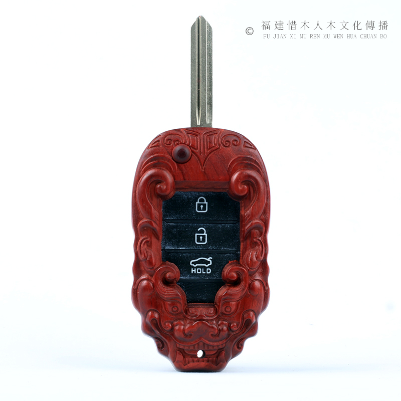高档定制檀木钥匙套壳包适用于起亚智跑k3/k2/k4/k5奕跑kx5焕驰男
