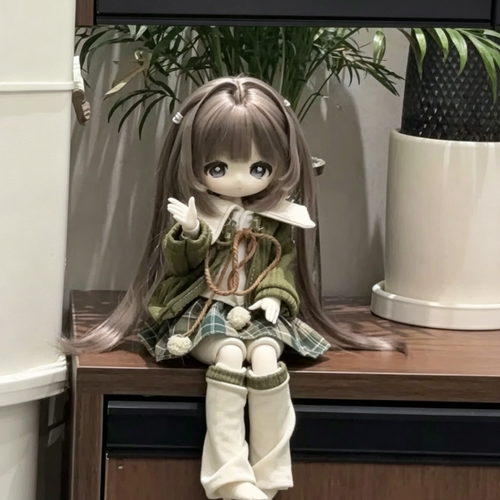 bjd6分三插六娃衣30cm娃娃玩偶可爱萌萌森系jk小套装休闲毛衣裙子