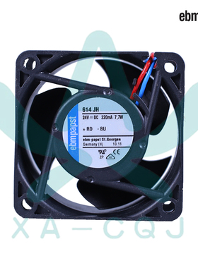 614JH 全新原装正品ebmpapst 6CM 6032 24V 7.7W变频器散热风机扇