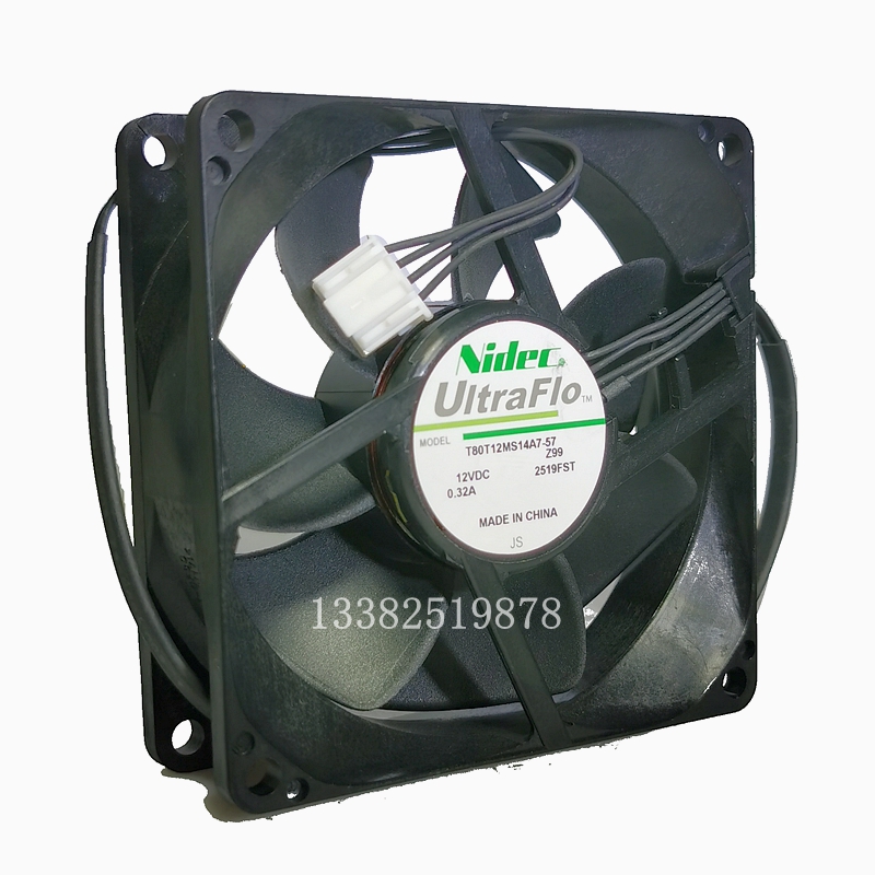 NIDEC8厘米4线静音风扇散热风机