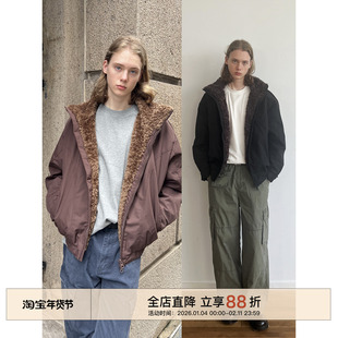 EMP 90白鸭绒冬季立领轻薄羽绒服男潮复古短款座山雕毛领保暖外套