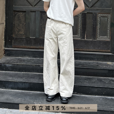 EMP秋季复古宽松直筒休闲工装裤