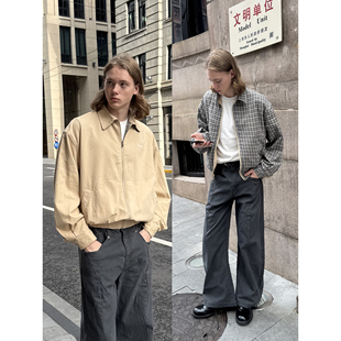 哈灵顿夹克男女Cleanfit开衫 EMP 复古boxy短款 美式 外套 双面穿