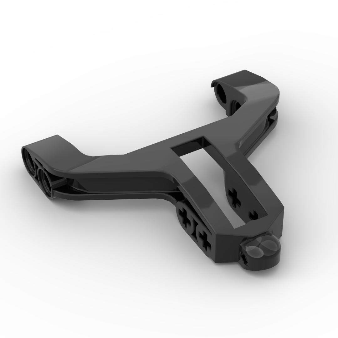 小颗粒积木MOC 4423 7x7转向臂悬挂叉骨科技汽跑车拼装玩具零配件