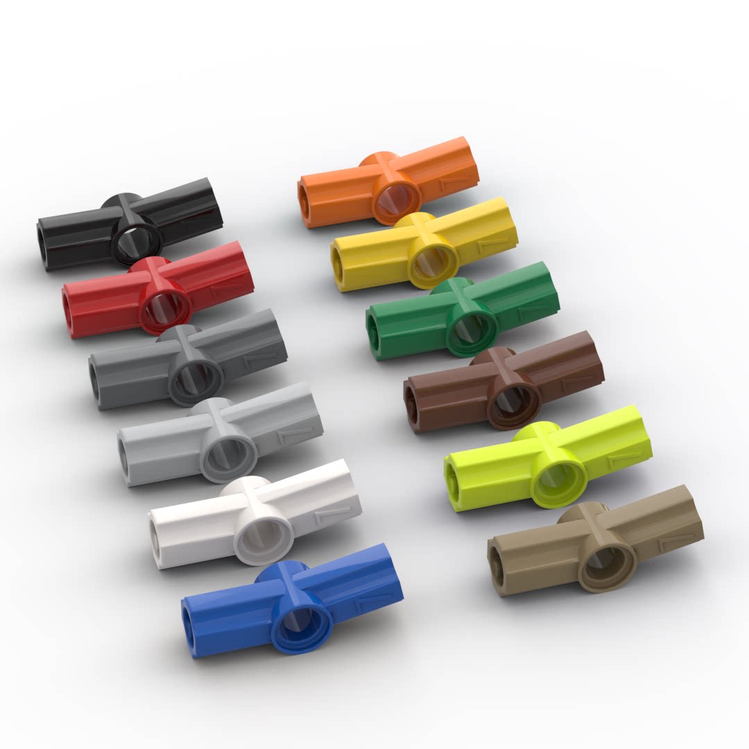 小颗粒积木MOC 4450 科技跑车轴栓连接件 #7号 168.75&deg; 拼装玩具