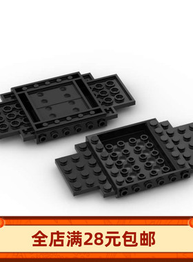 积木零配件 65634（6287679）黑色 6x12x1 汽车底盘 底板