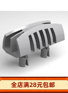 小颗粒积木MOC 30622 带有两个插销栓钉格栅零配件DIY 拼装玩具