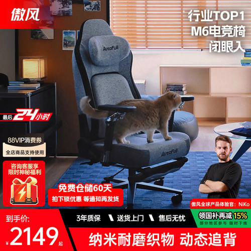 [耐猫抓]傲风M6猫抓椅电竞椅