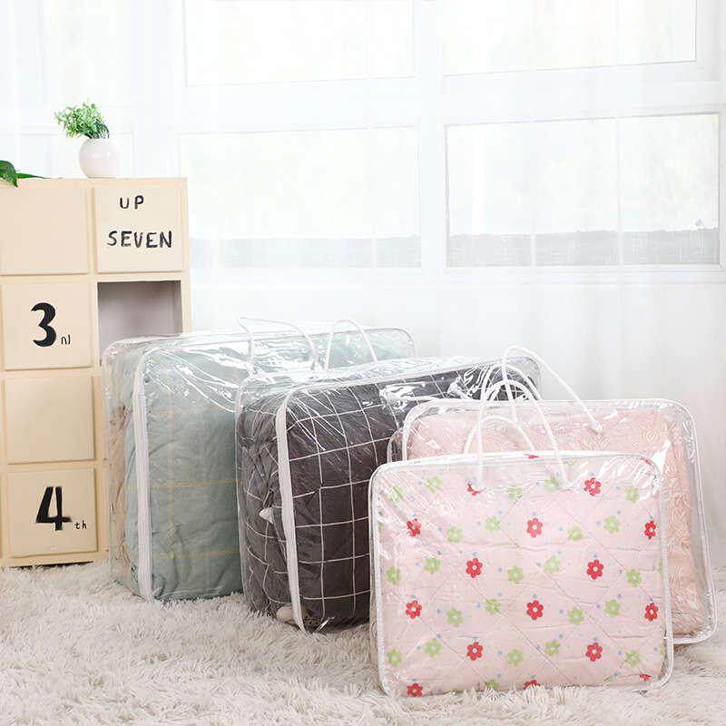 透明被子收纳袋装棉被毛毯塑料袋防尘防潮手提袋衣物收纳整理家用