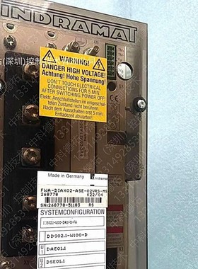 Rexroth力士乐伺服驱动器R911272471 DDS03.1-W030-DS56-00-FW