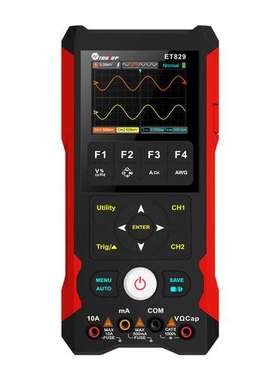 TOOLTOP ET829示波器+信号发生器+万用表三合一 80MHZ带宽250MS/S