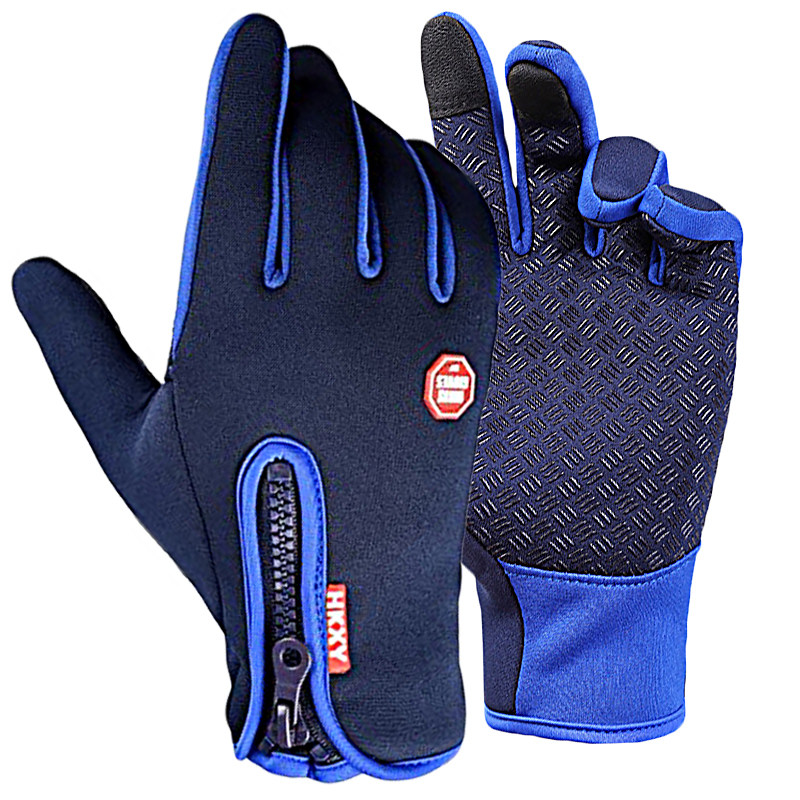 复合防水料加绒保暖手套男女款