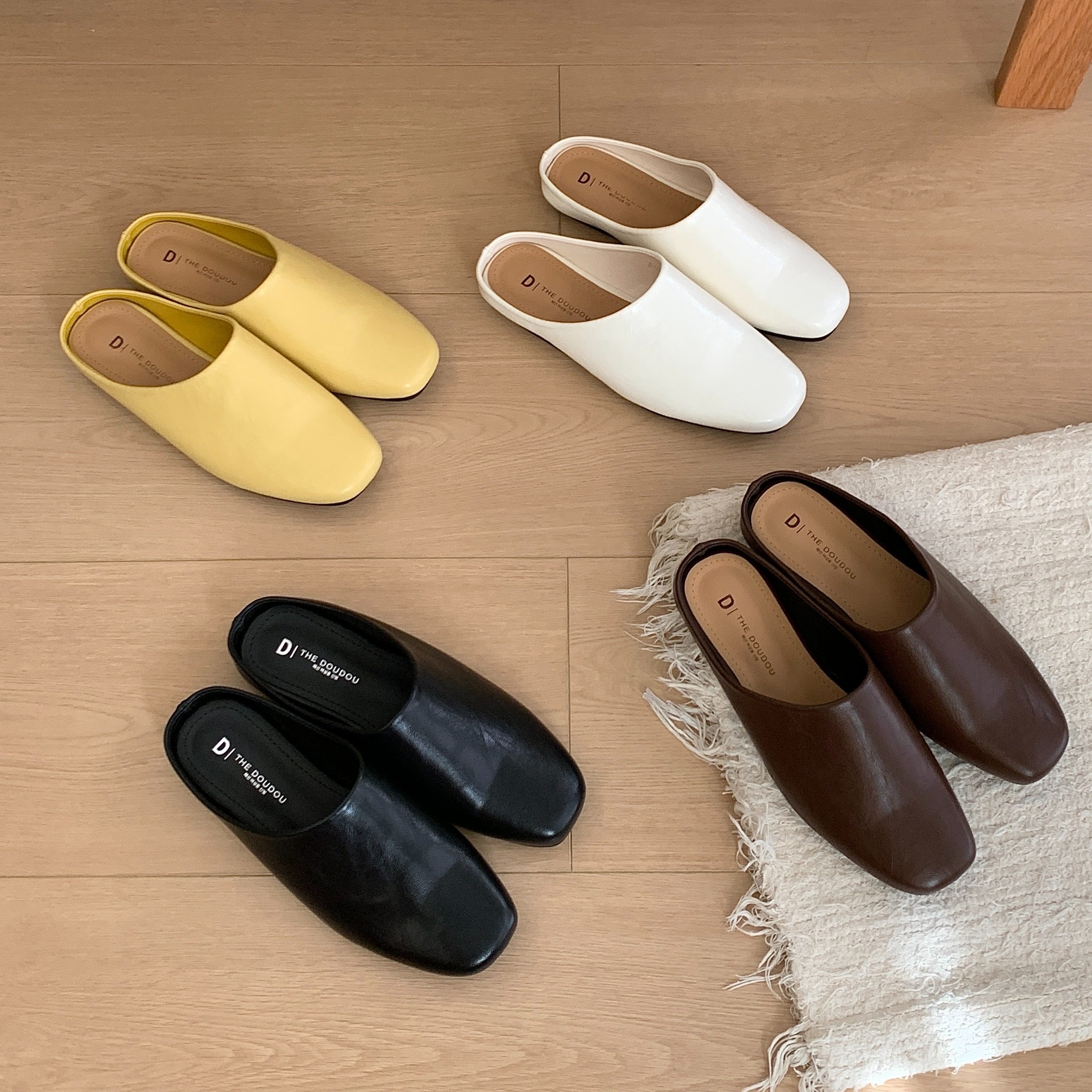 豆豆高级感柔软半拖鞋女夏外穿包头平底懒人一脚蹬休闲穆勒鞋,女鞋,包头拖,淘宝优惠券,粉丝福利购,淘宝优惠卷
