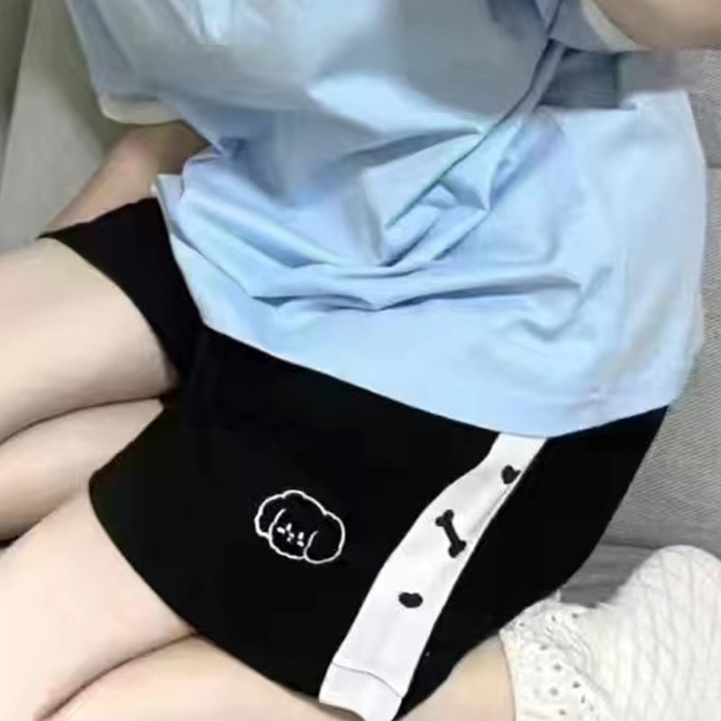 日系2023新款软妹可爱运动宽松百搭小个子休闲五分阔腿短裤女夏季