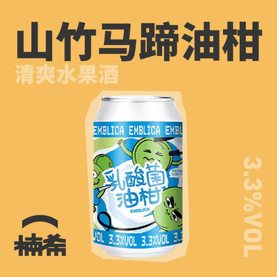 拾捌精酿乳酸菌油柑果酒罐装