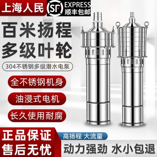 顺丰极速达】不锈钢多级潜水泵