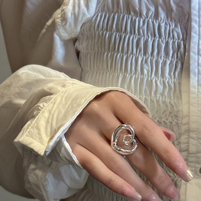 S925纯银韩版重工爱心戒指韩式时髦东大门热卖款指环银饰,饰品/流行首饰/时尚饰品新,银饰戒指,淘宝优惠券,粉丝福利购,淘宝优惠卷