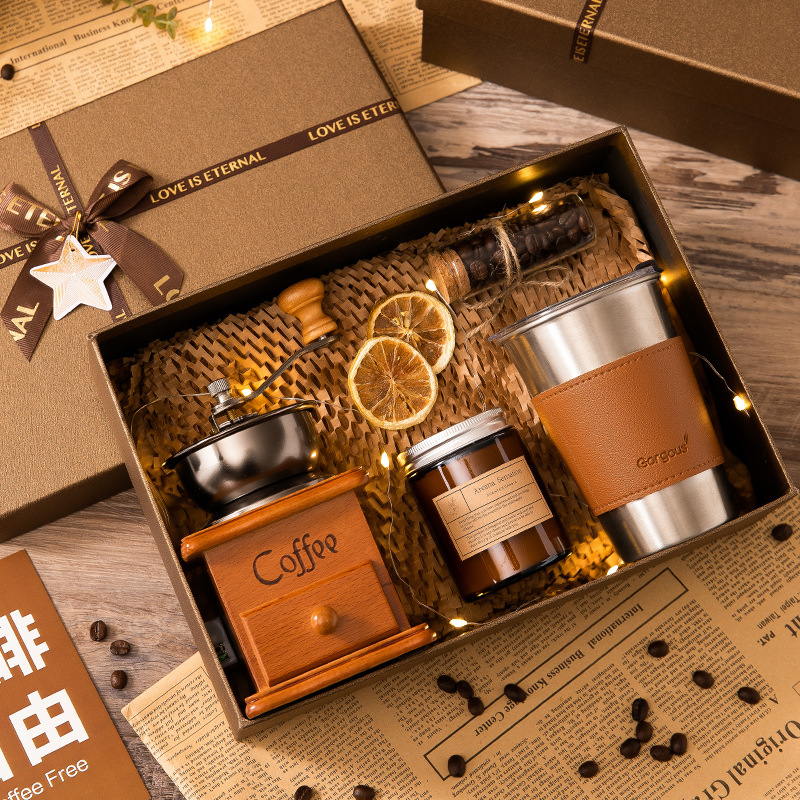 年会礼物咖啡机礼盒高级商务伴手礼创意生日送女友闺蜜实用ins风