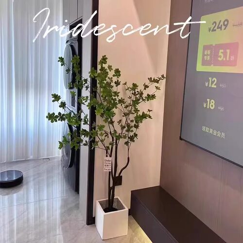 高端轻奢仿真绿植吊钟树
