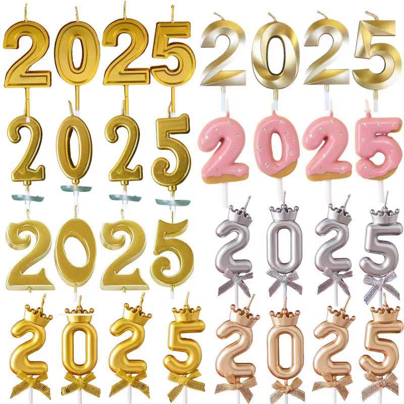 2025蛇年新年蛋糕装饰金色数字蜡烛跨年元旦新春派对烘焙装扮插件,节庆用品/礼品,蛋糕/烘焙装饰用品,淘宝优惠券,粉丝福利购,淘宝优惠卷