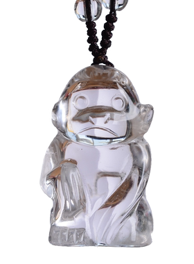 白水晶虎兔龙蛇马猴鸡狗猪吊坠