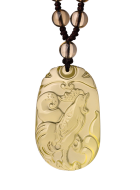 十二生肖玉石本命年天然黄水晶