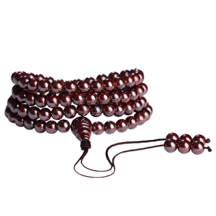 保真原矿湘西朱砂108颗佛珠念珠手串女转运珠本命年礼物男款手链