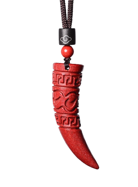 朱砂狼牙个性霸气校尉摸金符吊坠