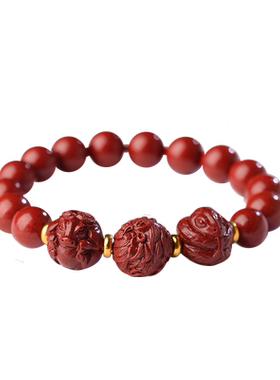 朱砂手串本命年生肖属鸡蛇虎兔龙