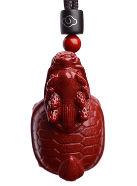 正品朱砂龙龟吊坠男女款龙头龟