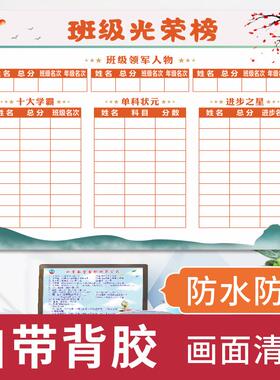 班级文化布置装饰展示墙光荣榜贴