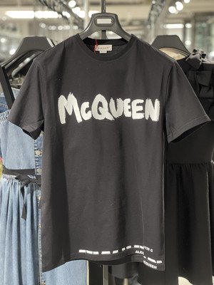 Alexander McQueen 男士字母印花T恤 2022春夏正品代购622104QSZ5