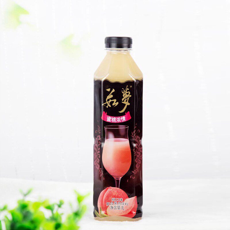 茹梦桃汁复合果肉饮料1Lx2瓶装桃猕猴桃草莓山楂橙包邮