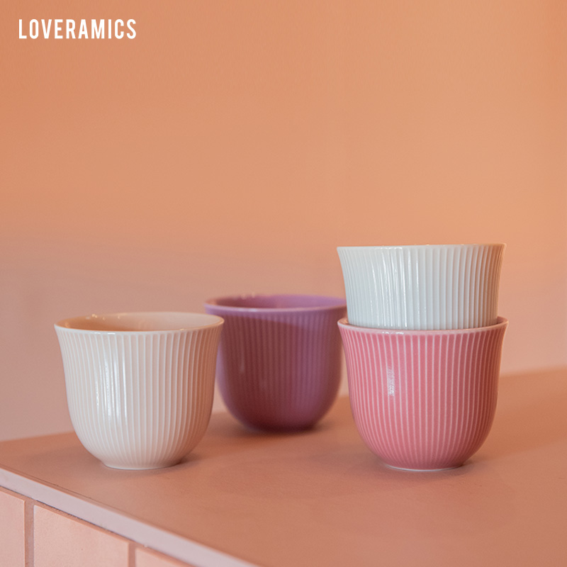 生日礼物之选直纹咖啡拉花杯