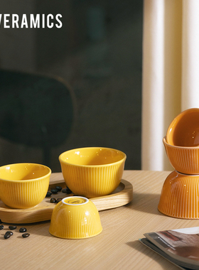 爱陶乐官方[Brewers]Boram联名直纹杯陶瓷咖啡品鉴杯Loveramics