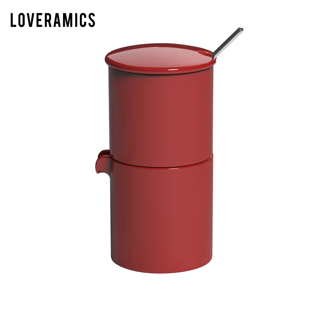 Loveramics Loveramics tầm vóc thẳng 90ml đường sữa bình kết hợp của lon sữa bát đường gốm