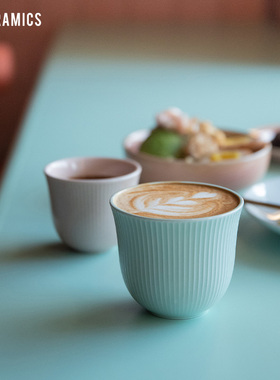 爱陶乐官方[Brewers]北欧直纹杯精品咖啡杯单品卡布Loveramics