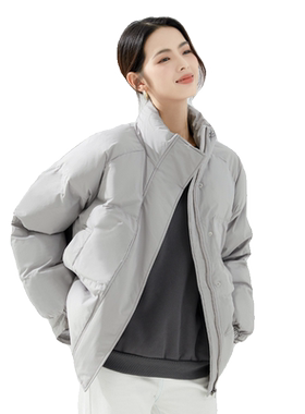 立领短款棉衣DEBRAND宽松