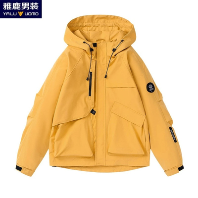雅鹿男装户外工装情侣夹克