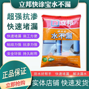 立邦快涂宝水不漏堵漏王快干水泥强力卫生间防水材料止漏堵漏灰色