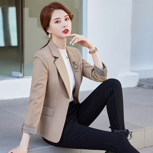 小西装外套女2024新款小个子韩版修身短款气质收腰网红西服上衣女